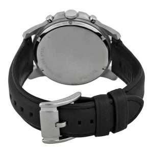 Fossil Men’s Quartz Black Leather Strap Black Dial 44mm Watch FS4812
