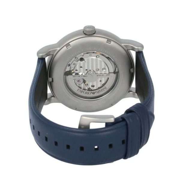 Emporio Armani Men’s Automatic Blue Leather Strap Blue Dial 43mm Watch AR60011 UAE DUBAI AJMAN SHARJAH ABU DHABI RAS AL KHAIMA UMM UL QUWAIN ALAIN FUJAIRAH