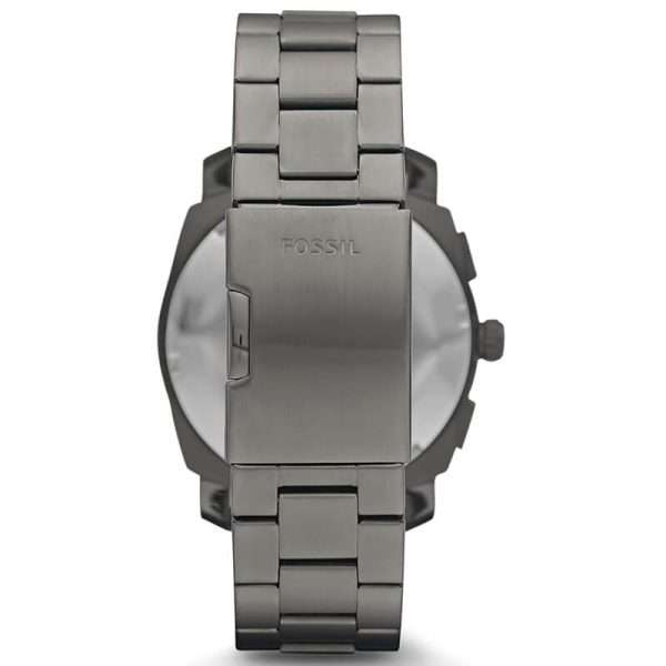 Fossil Men’s Quartz Grey Stainless Steel Black Dial 45mm Watch FS4662 UAE DUBAI AJMAN SHARJAH ABU DHABI RAS AL KHAIMA UMM UL QUWAIN ALAIN FUJAIRAH