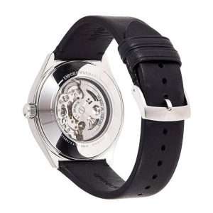 Emporio Armani Men’s Automatic Black Leather Strap White Dial 43mm Watch AR60003 UAE DUBAI AJMAN SHARJAH ABU DHABI RAS AL KHAIMA UMM UL QUWAIN ALAIN FUJAIRAH
