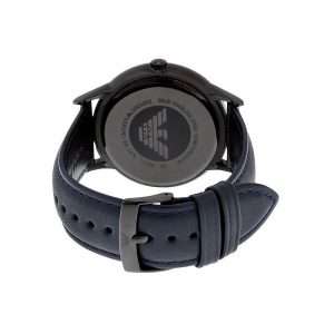 Emporio Armani Men’s Quartz Blue Leather Strap Blue Dial 43mm Watch AR2481