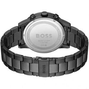 Hugo Boss Men’s Quartz Grey Stainless Steel Grey Dial 44mm Watch 1513924