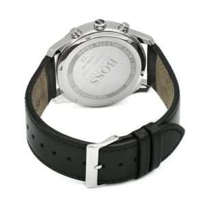 Hugo Boss Men’s Quartz Black Leather Strap Black Dial 42mm Watch 1513430