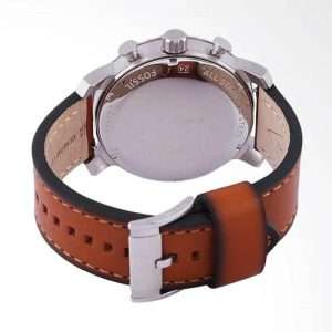 Fossil Men’s Quartz Brown Leather Strap Blue Dial 45mm Watch BQ2126