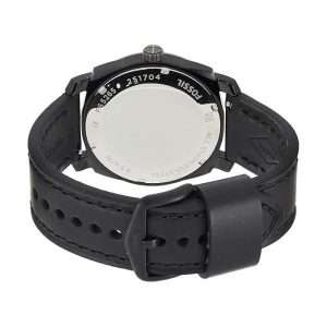 Fossil Men’s Quartz Black Leather Strap Grey Dial 42mm Watch FS5265