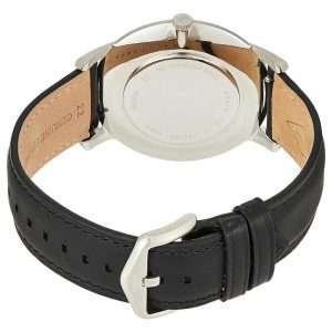 Fossil Men’s Quartz Black Leather Strap Black Dial 44mm Watch FS5398