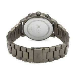 Hugo Boss Men’s Quartz Grey Stainless Steel Grey Dial 42mm Watch 1513610