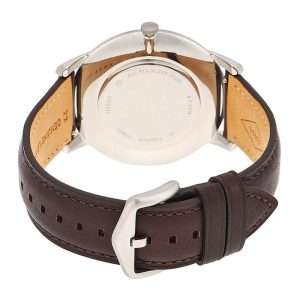 Fossil Men’s Quartz Brown Leather Strap Black Dial 44mm Watch FS5464