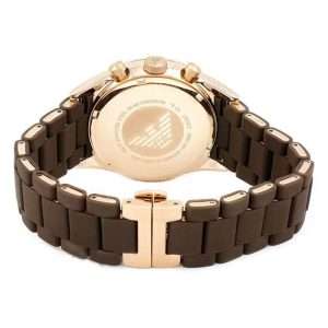 Emporio Armani Men’s Quartz Brown Stainless Steel Brown Dial 43mm Watch AR5890