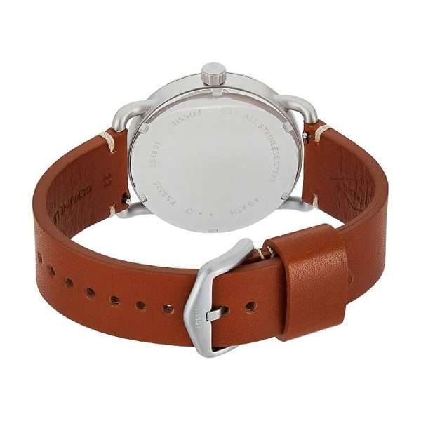 Fossil Men’s Quartz Brown Leather Strap Blue Dial 42mm Watch FS5325