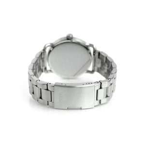 Fossil Men’s Quartz Silver Stainless Steel Black Dial 42mm Watch FS5391