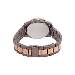 Fossil Women’s Quartz Two Tone Stainless Steel Brown Dial 39mm Watch ES4284
