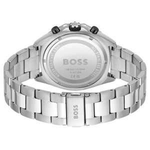 Hugo Boss Men’s Quartz Silver Stainless Steel Black Dial 44mm Watch 1513971 UAE DUBAI AJMAN SHARJAH ABU DHABI RAS AL KHAIMA UMM UL QUWAIN ALAIN FUJAIRAH