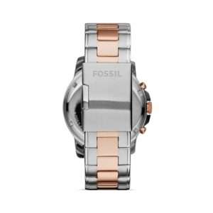 Fossil Men’s Quartz Two Tone Stainless Steel Blue Dial 44mm Watch FS5024