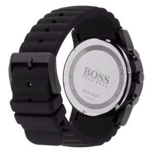 Hugo Boss Men’s Quartz Black Silicone Strap Black Dial 42mm Watch 1512639