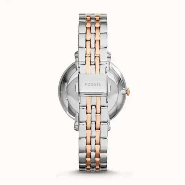 Fossil Women’s Quartz Two Tone Stainless Steel White Dial 36mm Watch ES3634