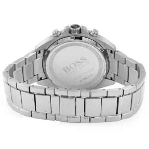 Hugo Boss Men’s Quartz Silver Stainless Steel Black Dial Watch 1512883
