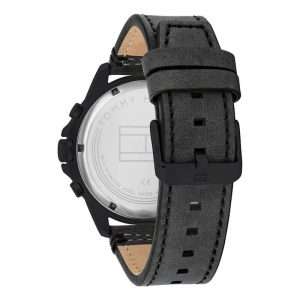 Tommy Hilfiger Men’s Quartz Black Leather Strap Black Dial 46mm Watch 1791893 UAE DUBAI AJMAN SHARJAH ABU DHABI RAS AL KHAIMA UMM UL QUWAIN ALAIN FUJAIRAH