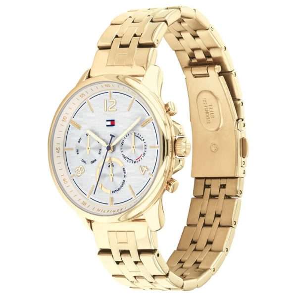 Tommy Hilfiger Women’s Quartz Gold Stainless Steel White Dial 38mm Watch 1782223 UAE DUBAI AJMAN SHARJAH ABU DHABI RAS AL KHAIMA UMM UL QUWAIN ALAIN FUJAIRAH