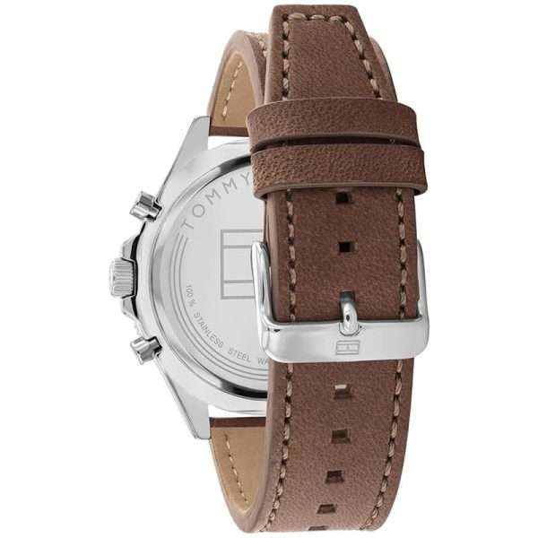 Tommy Hilfiger Men’s Quartz Brown Leather Strap Green Dial 46mm Watch 1791983 UAE DUBAI AJMAN SHARJAH ABU DHABI RAS AL KHAIMA UMM UL QUWAIN ALAIN FUJAIRAH