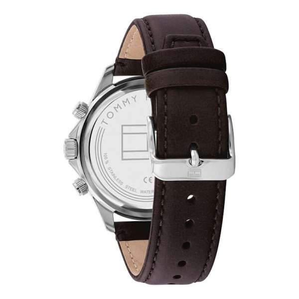 Tommy Hilfiger Men’s Quartz Brown Leather Strap Green Dial 44mm Watch 1792017 UAE DUBAI AJMAN SHARJAH ABU DHABI RAS AL KHAIMA UMM UL QUWAIN ALAIN FUJAIRAH