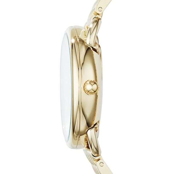 Fossil Women’s Quartz Stainless Steel Gold Dial 35mm Watch ES3714