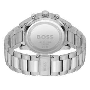 Hugo Boss Men’s Quartz Silver Stainless Steel Blue Dial 44mm Watch 1513989