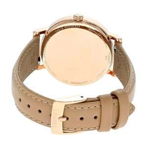 Tissot Women’s Quartz Swiss Made Beige Leather Strap White Dial 34mm Watch T143.210.36.011.00 UAE DUBAI AJMAN SHARJAH ABU DHABI RAS AL KHAIMA UMM UL QUWAIN ALAIN FUJAIRAH
