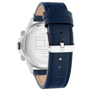 Tommy Hilfiger Men’s Quartz Blue Leather Strap Blue Dial 46mm Watch 1792063