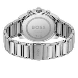Hugo Boss Men’s Quartz Silver Stainless Steel Blue Dial 44mm Watch 1514007 UAE DUBAI AJMAN SHARJAH ABU DHABI RAS AL KHAIMA UMM UL QUWAIN ALAIN FUJAIRAH