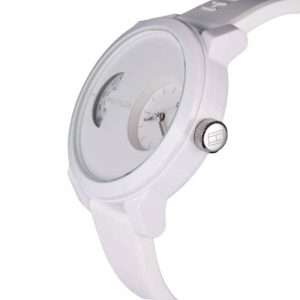 Tommy Hilfiger Men’s Quartz White Silicone Strap White Dial 44mm Watch 1791558