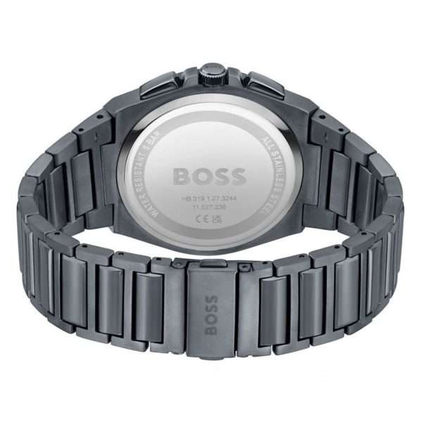 Hugo Boss Men’s Quartz Grey Stainless Steel Grey Dial 46mm Watch 1513996 UAE DUBAI AJMAN SHARJAH ABU DHABI RAS AL KHAIMA UMM UL QUWAIN ALAIN FUJAIRAH