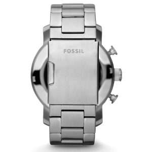 Fossil Men’s Quartz Silver Stainless Steel Black Dial 50mm Watch JR1353 UAE DUBAI AJMAN SHARJAH ABU DHABI RAS AL KHAIMA UMM UL QUWAIN ALAIN FUJAIRAH