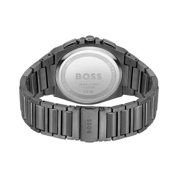 Hugo Boss Men’s Quartz Grey Stainless Steel Green Dial 46mm Watch 1514045 UAE DUBAI AJMAN SHARJAH ABU DHABI RAS AL KHAIMA UMM UL QUWAIN ALAIN FUJAIRAH