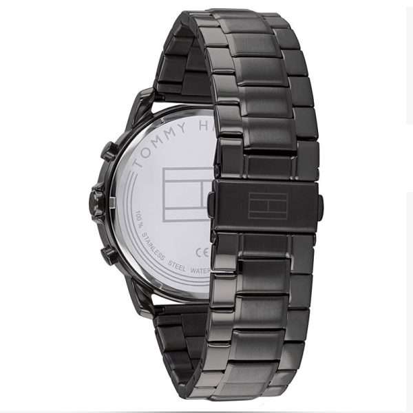 Tommy Hilfiger Men’s Quartz Black Stainless Steel Black Dial 46mm Watch 1791795 UAE DUBAI AJMAN SHARJAH ABU DHABI RAS AL KHAIMA UMM UL QUWAIN ALAIN FUJAIRAH