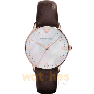 Emporio Armani Women’s Leather Strap Mother of pearl Dial 32mm Watch AR1601 UAE DUBAI AJMAN SHARJAH ABU DHABI RAS AL KHAIMA UMM UL QUWAIN ALAIN FUJAIRAH