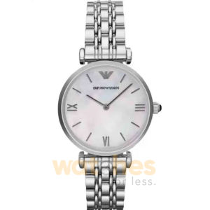 Emporio Armani Women’s Quartz Stainless Steel Mother of Pearl Dial 32mm Watch AR1682 UAE DUBAI AJMAN SHARJAH ABU DHABI RAS AL KHAIMA UMM UL QUWAIN ALAIN FUJAIRAH