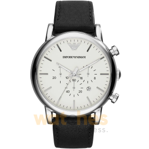 Emporio Armani Men’s Chronograph Quartz Leather Strap White Dial 46mm Watch AR1807 UAE DUBAI AJMAN SHARJAH ABU DHABI RAS AL KHAIMA UMM UL QUWAIN ALAIN FUJAIRAH