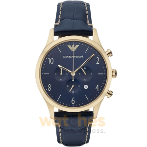 Emporio Armani Men’s Quartz Leather Strap Blue Dial 43mm Watch AR1862 UAE DUBAI AJMAN SHARJAH ABU DHABI RAS AL KHAIMA UMM UL QUWAIN ALAIN FUJAIRAH