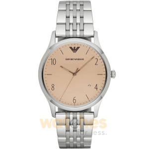 Emporio Armani Men’s Quartz Silver Stainless Steel Cream Dial 41mm Watch AR1881