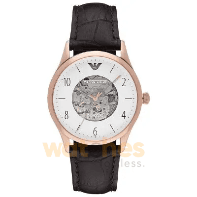 Emporio Armani Automatic Men’s Leather Strap White Dial 41mm Watch AR1920 UAE DUBAI AJMAN SHARJAH ABU DHABI RAS AL KHAIMA UMM UL QUWAIN ALAIN FUJAIRAH
