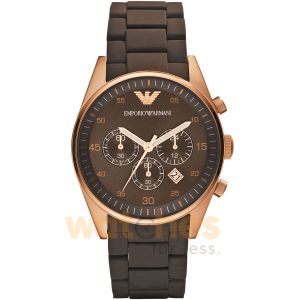 Emporio Armani Men’s Quartz Brown Stainless Steel Brown Dial 43mm Watch AR5890