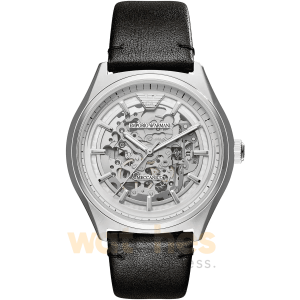 Emporio Armani Men’s Automatic Black Leather Strap White Dial 43mm Watch AR60003 UAE DUBAI AJMAN SHARJAH ABU DHABI RAS AL KHAIMA UMM UL QUWAIN ALAIN FUJAIRAH