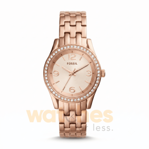 Fossil Women’s Quartz Rose Gold Stainless Steel Rose Gold Dial 34mm Watch BQ1425