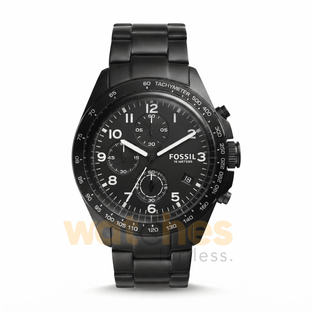 Fossil Men’s Quartz Black Stainless Steel Black Dial 43mm Watch CH3028
