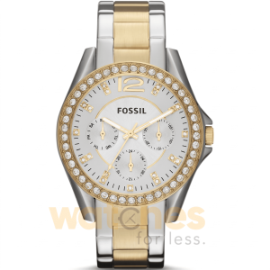 Fossil Women’s Quartz Two-tone Stainless Steel Silver Dial 38mm Watch ES3204 UAE DUBAI AJMAN SHARJAH ABU DHABI RAS AL KHAIMA UMM UL QUWAIN ALAIN FUJAIRAH