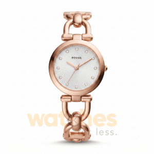 Fossil Women’s Quartz Rose Gold Stainless white Dial 28mm Watch ES3350
