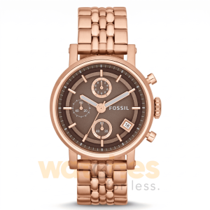 Fossil Women’s Quartz Rose Gold Stainless Steel Brown Dial 38mm Watch ES3494 UAE DUBAI AJMAN SHARJAH ABU DHABI RAS AL KHAIMA UMM UL QUWAIN ALAIN FUJAIRAH