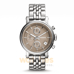 Fossil Women’s Quartz Silver Stainless Steel Brown Dial 39mm Watch ES3747 UAE DUBAI AJMAN SHARJAH ABU DHABI RAS AL KHAIMA UMM UL QUWAIN ALAIN FUJAIRAH