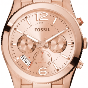 Fossil Women’s Quartz Rose Gold Stainless Steel Rose Gold Dial 40mm Watch ES3885